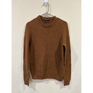 Michael Kors Brown Textured Crew Neck Sweater Size S
